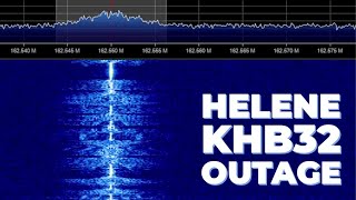 NOAA Weather Radio KHB32 162550 MHz Tampa Bay goes off the air during Hurricane Helene [upl. by Esidnak]