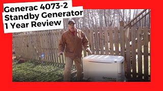 137 Generac Whole House Standby Generator  1 Year Review [upl. by Asiral577]