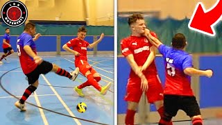 I Played in a PRO FUTSAL MATCH amp I Got PUNCHED Football Skills amp Goals [upl. by Nerty387]