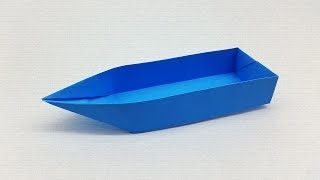 How to Make a Paper Boat Canoe for Kids that Floats  Origami Boat Tutorial [upl. by Ut]