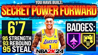 CAN THIS SECRET POWER FORWARD BUILD BREAK NBA 2K24 [upl. by Nataniel]