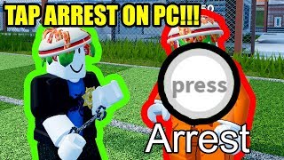 CRAZY TAP ARREST ON PC GLITCH  Roblox Jailbreak [upl. by Corson80]