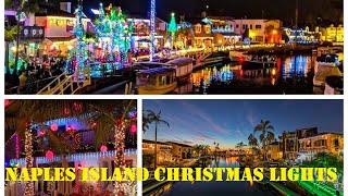 Naples Island Christmas Lights 2022  Long Beach [upl. by Elaval]