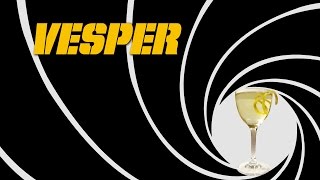 The Vesper  The Cocktail James Bond Invented aka The James Bond Martini [upl. by Annaiuq]