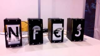 Split flap display [upl. by Ennaeel]