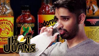 Zain Calls Out Mang0 After Eating Spicy Wings  Hot Juans Ep6 ft Zain and Hungrybox  Team Liquid [upl. by Sudaorb286]