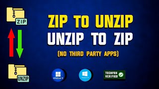 How to Zip and Unzip Files in Windows  Full Guide [upl. by Camila976]