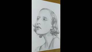 Tamara de Lempicka drawing timelapse [upl. by Arul672]