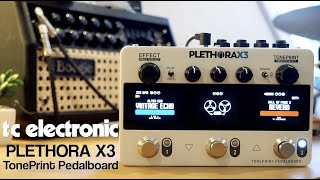 TC Electronics PLETHORA X3 TonePrint MultiFX Pedalboard Stereo [upl. by Ahsya752]