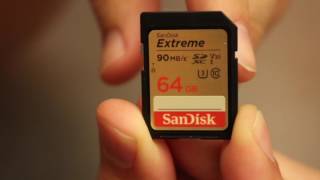 SanDisk Extreme 64GB SD Card Review [upl. by Aikit345]