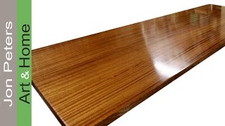 How To Finish a Wooden Countertop by Jon Peters [upl. by Trueblood]