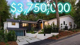 INSIDE A 3750000 HOLLYWOOD HILLS Modern Farmhouse [upl. by Airotel]