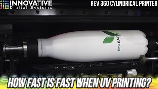 Bottle Printer Revolution 360T UV Rotary Printer – Thats FAST [upl. by Ralyat]