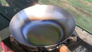 Seasoning A New Wok Like A Professional Carbon Steel Wok [upl. by Esch]