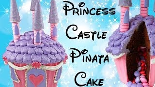 PRINCESS CASTLE CAKE  Make a Giant Cupcake Princess Castle with Cupcake Addiction [upl. by Anaher]