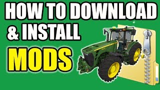 HOW TO DOWNLOAD amp INSTALL MODS ON FARMING SIMULATOR 2017 [upl. by Arriec]