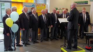 Welsh Male Voice choir singing Cwm Rhondda in Ysbyty Hospital Cwm Rhondda [upl. by Meghann722]