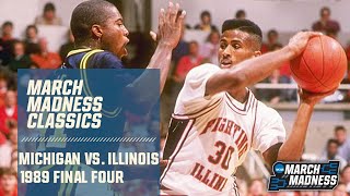 Michigan vs Illinois in 1989 Final Four Full game [upl. by Enelhtak]