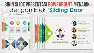 Membuat Slide PowerPoint Menarik dengan Efek Sliding [upl. by Rumery]