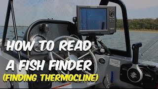 How To Read A Fish Finder  Finding Thermocline [upl. by Eyahs]