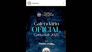 Calendário Oficial do Carnaval 2025 Floripa [upl. by Ynaffets193]