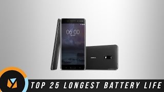 Top 25 Smartphones with the Longest Battery Life [upl. by Ahseram815]