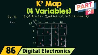 4 Variable Karnaugh Map Part 2 [upl. by Biddie]