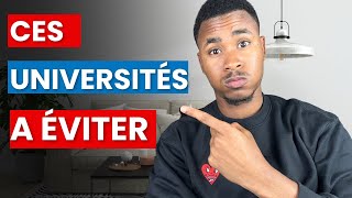 Ces universités à éviter absolument sur Campus France 🇫🇷 Exonération partielle [upl. by Checani]