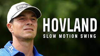 Viktor Hovland Slow Motion Golf Swing with Tracer [upl. by Hamilton]