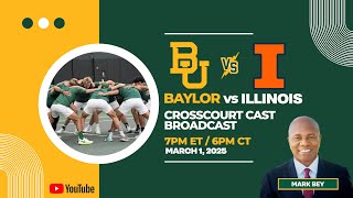 17 Baylor vs 16 Illinois  Mens College Tennis CrossCourt Cast [upl. by Luapnhoj699]