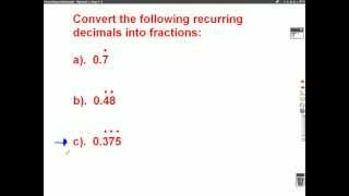 Recurring Decimals Mathscast [upl. by Florentia]