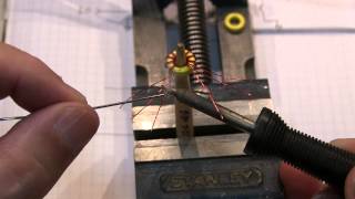 166 How to wind a trifilar toroid transformer for a diode ring mixer [upl. by Adnamar]