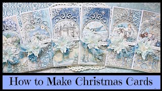 3 Easy Ways Paper Christmas Cards  Christmas Tree Paper Craft [upl. by Nnaeinahpets]