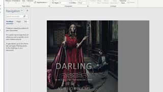 How to Make a Professional Book Cover In MS Word ✔  Cover Page Designing [upl. by Nemad]