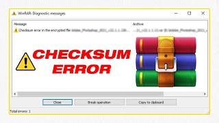 Fix WinRAR Checksum Error While Extracting Files  2 Methods [upl. by Bixby]