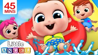 Playtime at the Waterpark  Playground Song  Little Angel Nursery Rhymes [upl. by Ecnaret]