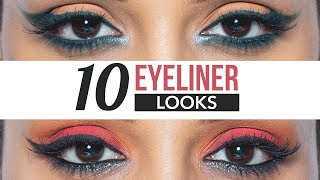 10 NEW Everyday Eyeliner Looks  Eye Makeup Tutorial For Beginners [upl. by Libbna505]