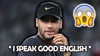 Neymar Jr speaking ENGLISH for 6 minutes straight [upl. by Yatnuahc]