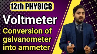 Voltmeter class 12  Conversion of galvanometer into voltmeter class 12  kpk board punjab board [upl. by Eninaj]