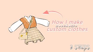 ⛓︎ How to make custom clothes  Gachalife  Gachaclub ☺︎︎  Read desc ❝ ❞ [upl. by Eeliah]