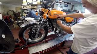 Kawasaki H2 750 Triple 1250 5 Cylinder Allen Millyard Dyno Test [upl. by Skerl]