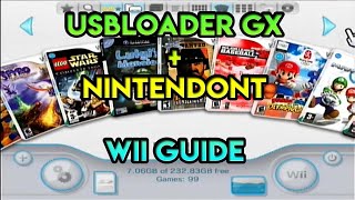 Wii USBLOADER GX  Nintendont Tutorial 2023 [upl. by Tristis505]