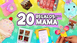 20 REGALOS FÁCILES PARA MAMÁ 🌸 Manualidades sencillas ✂️ Craftingeek [upl. by Skill]