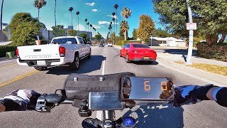 72v 12000w Stealth Bomber Clone Los Angeles Street Riding [upl. by Lyckman]