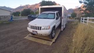 Enclosed Car Trailer Winch Install [upl. by Ellertnom]