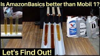 Is AmazonBasics Full Synthetic Motor Oil better than Mobil 1 Lets find out [upl. by Amsab]