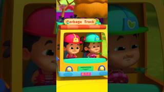 Wheels On the Garbage Truck shorts trending nurseryrhymes kidssongs vehiclesong [upl. by Enelhtak]