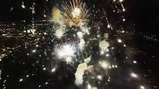 Fireworks filmed with a drone [upl. by Sib]