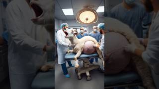 Doctors rescue a pregnant goat 🐐 humanity rescueanimals goat babygoat treatment veterinary [upl. by Alamak21]