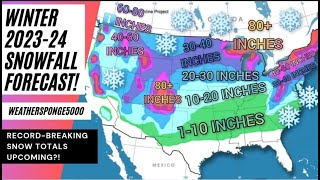 Snowfall Forecast 2023  2024 [upl. by Esiahc]